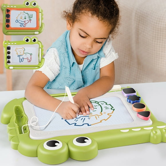 Drawing Board For Toddlers 1-3, DIY Graffiti Magnetic Exercise Drawing Pad, Magnetic Handwriting Board, Colorful Erasable Doodle Board For Kids Boys And Girls