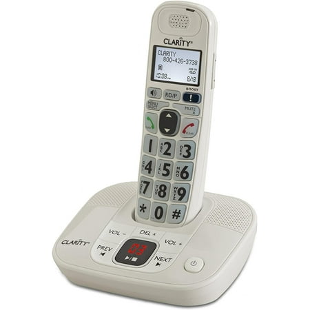 Clarity D712 Moderate Hearing Loss Cordless Phone - Base Phone for Clarity D702HS (Not Included), Dect 6. 0 interference-free technology By Brand