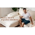 thumbnail image 4 of MoFiz Men's Bamboo Rayon Pajama Shorts with Pockets Loungewear 3-Pack for Men, 4 of 9