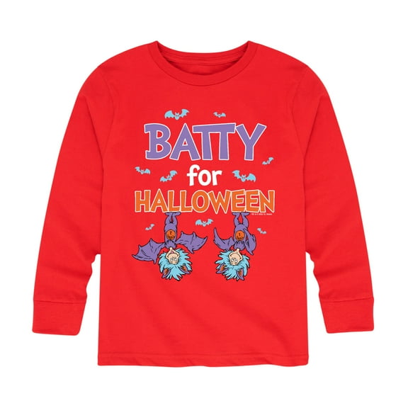 Dr. Seuss - Batty For Halloween Thing 1 and Thing 2 - Toddler And Youth Long Sleeve Graphic T-Shirt