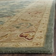 SAFAVIEH Antiquity Lagrange Floral Bordered Wool Area Rug, Teal Blue