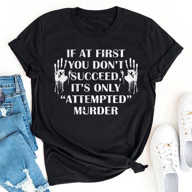 Liquidation! Mode Été pour Femmes T-Shirt à Manches Courtes Col Rond Imprimé Lettre Offres Quotidiennes Liquidation Été 71
