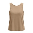 thumbnail image 4 of Pounoo Womens Workout Tops Sleeveless Twisted Back Solid Color Athletic Shirts Casual Loose Lightweight Soft Comfy Gym Wear Gift, 4 of 9