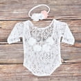 thumbnail image 5 of SPRING PARK Newborn Infant Kid Baby Girl Floral Lace Backless Jumpsuit Outfit Clothes Set, 5 of 8