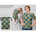 thumbnail image 6 of oneOone Cotton Poplin Medium Blue Fabric Tropical Sewing Material Print Fabric By The Yard 56 Inch Wide, 6 of 6