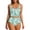 Mint Green#floral bathing suit, variant on Women's Bikini Sets Tropical Print High Waisted 2 Piece Swimsuits Hawaiian Beach Bathing Suits Mint Green S