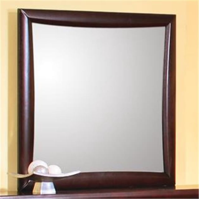 Benzara BM172118 Miroir de la Commode&44; Brun Cappuccino