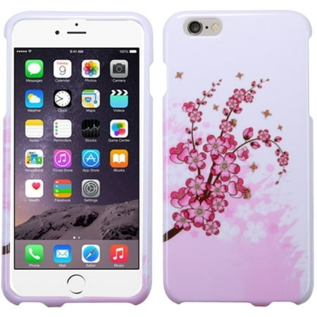 Insten Spring Flowers Hard Rubber Case For iPhone 6 Plus / 6S Plus 5.5