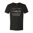 thumbnail image 2 of I Don't Need Google My Mom Knows Everything Mens Premium Tri Blend T-Shirt, Vintage Black, 2XL, 2 of 3