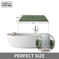thumbnail image 3 of FloorHug Bathroom Rugs 24"x48", Chenille Bath Rugs Washable for Bathroom Floor, Soft and Absorbent Bath Mat Non-Slip, 1.2" Thick Plush Fluffy Bathroom Mat for Tub and Shower, Green, 3 of 10