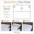 thumbnail image 3 of Embrace Jacquard Top Sheet White 94 x 92 Queen - Triple Bed Sheeting - Not a Flat Sheet (1), 3 of 7