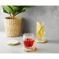 thumbnail image 4 of Godinger Round Coasters Gold Edge, Marble Coaster Set, Table Protection, Set of 4, 4 of 5
