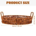 thumbnail image 2 of SOPOTUTU Brown Woven Basket Made of PP Rattan for Kitchen Storage and Tabletop Decoration, 2 of 8
