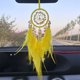 thumbnail image 1 of Colgante de cristal para coche, atrapasueños de plumas, campanilla de viento, decoración de pared, exquisito adorno para interior de coche, cristal de alta calidad, decoración única para el, 1 of 7