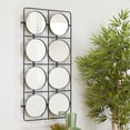 thumbnail image 2 of DecMode 24" x 47" Black Wall Mirror with Grid Frame, 2 of 7