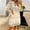 White, variant on Zorckvet Dresses for Women Lapel Lace Long Sleeve Summer Solid Color Fashion Mini Womens Dress Plus Size