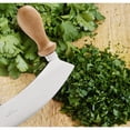 thumbnail image 3 of Fante’s Mezzaluna Rocking Chopper Knife, 9.5-Inch Stainless Steel Blade, For Fast Chopping, Mincing, Everyday Meal Prep, And Entertaining, 3 of 5
