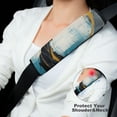 thumbnail image 2 of WYYP Gold Lines Circles Abstract Brush Strokes Car Seat Belt Cover 1Pcs, 2 of 5