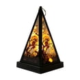thumbnail image 7 of Vintage Halloween Pyramid LED Handheld Wind Lamp, Witch Skull Pumpkin Decor Light, Ambient Tabletop Ornament for Indoor Household Holiday Scene Display, 7 of 7