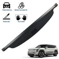 WheelX Cargo Cover Compatible with Kia EV9 2024 2025 Accessories, Retractable Rear Trunk Organizer Trunk Cover Privacy Security Screen Shield Shade, Canvas