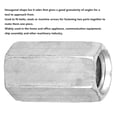thumbnail image 4 of HUGFEGWE 10pcs M8 Hex Nuts Long Rod Nut Hex Hexagonal Sleeve Nut Standoff Threaded Fasteners (M8*30) U2537-10247, 4 of 9
