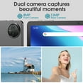 thumbnail image 2 of 11" Android Tablet, MTK Helio G80 Octa-Core 12GB Ram 128GB Rom Tablet Computer, 7500mAh Battery, Dual Camera, Widevine L1, Gray Student Android Tablet, 2 of 6