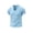 I9-Sky Blue, variant on Homeyce Men's Raw Edge Cotton Linen Short Sleeve Shirts Distressed V Neck Summer Vintage Tee Tops,Black 2XL