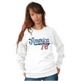 thumbnail image 5 of Vintage America 76 USA Patriot Unisex Plus Fleece Graphic Sweatshirt Brisco Brands 2X, 5 of 6