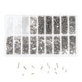 thumbnail image 3 of Eyeglasses Repairing Kit Set Assorted Storage Box Design 1000PCS Screws and Pads with Micro Screwdriver, 3 of 8