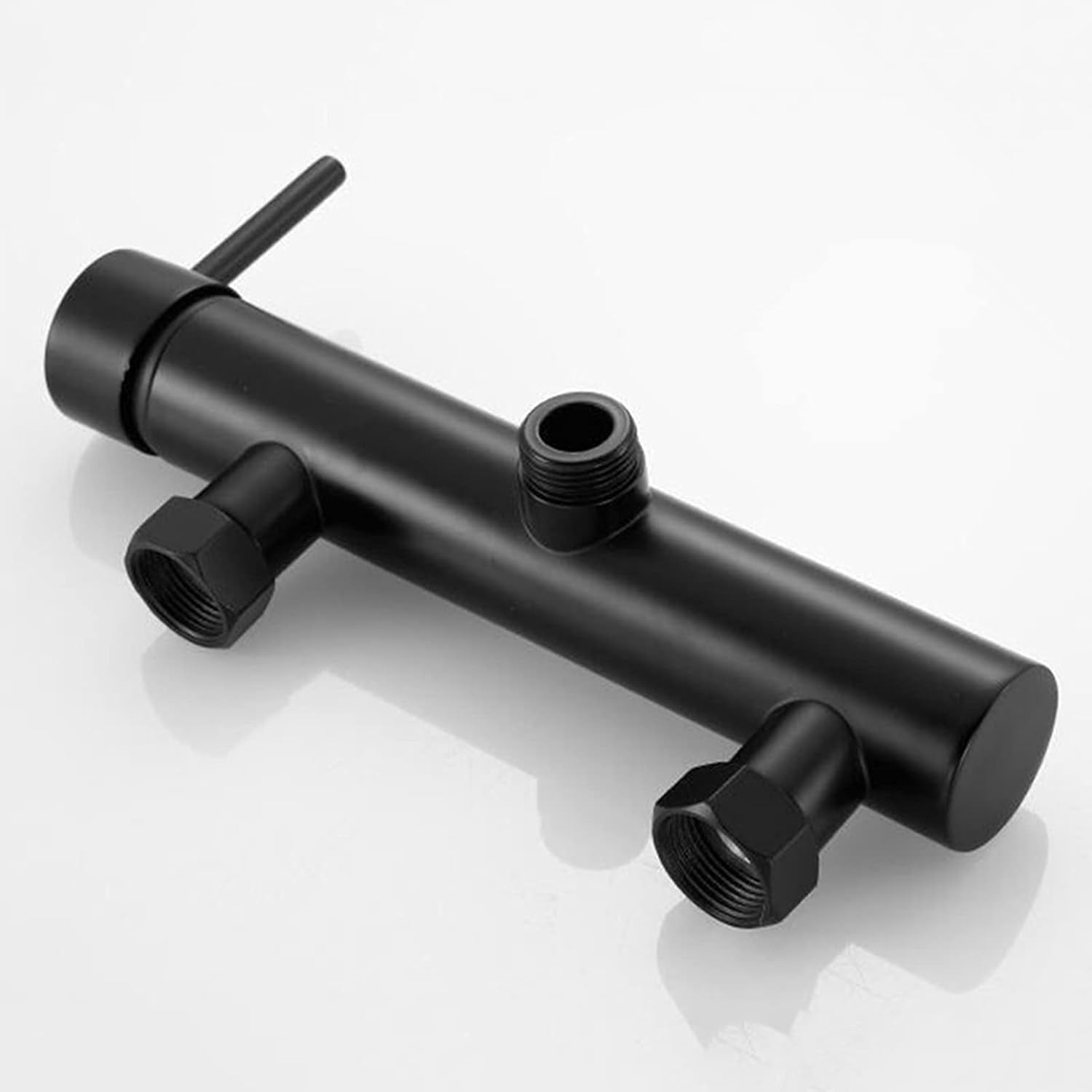 Bathroom Bathtub Faucet, Single Function Shower Mixer, Wall Mount Hot and Cold Shower Tub Faucet, Rotatable Hand Shower,Black