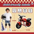thumbnail image 2 of Urday 24V 300W Kids Electric Motorcycle XL Muscle Bike with Twist Throttle 11 MPH and Dual Suspension, 2 of 16