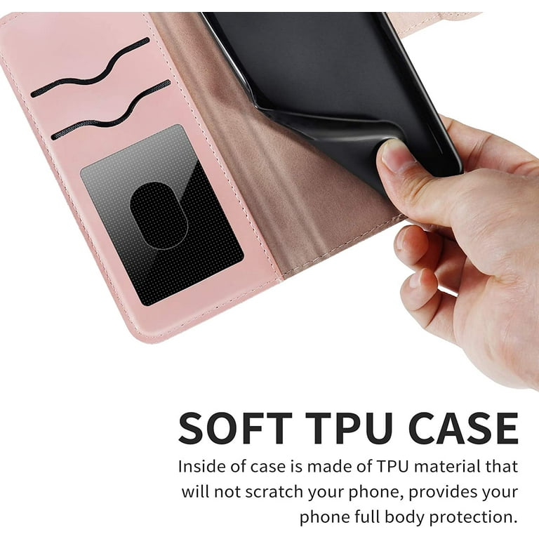 For IPhone 16 Card Holder Stand [Shockproof TPU Interior Case] PU