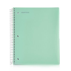 Mintra Office Durable Spiral Notebook, 8.5" x 11", Green, 200 Pages