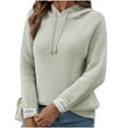 thumbnail image 3 of YueHuiYing Trends Womens Loose And Versatile Athletic Fuzzy Hoodies Pullover for Women Oversized Hoodie, 3 of 6