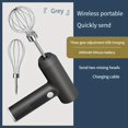 thumbnail image 4 of 1pc, Electric Hand Mixer With Whisk, USB Chargeable Egg Beater, Multifunctional Electric Hand Mixer, For Cream Making, Baking, Cooking, Baking Tools, Kitchen Gadgets, Kitchen Accessories, Home Kitchen, 4 of 4