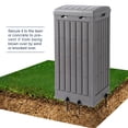 thumbnail image 5 of Ashfield & Harkness: 31 Gallon Outdoor Trash Can Ash Tray - Secure Lid, Drip Tray, Waterproof Resin, Storage Container, Kitchen or Deck, Sorting Sign, 5 of 15