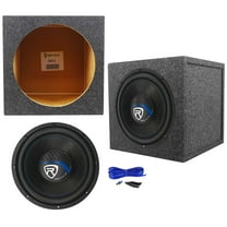 Rockville K5 W12K5S2 12" 1400 Watt 2 Ohm Car Subwoofer Sealed Sub Box Enclosure