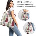 thumbnail image 2 of 5 Pack Foldable Shopping Bag,Multicolor Christmas Tree Pattern Reusable Grocery Bags with Pockets,Large Reusable Tote Bags with Handles Waterproof & Lightweight, 2 of 6