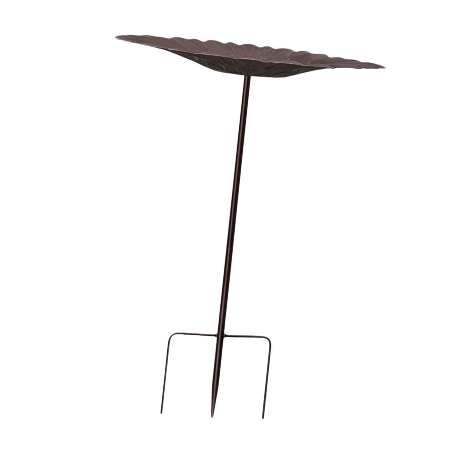 figatia Birdfeeder with Metal Stake Bird Feeder Decorative Stake Stand Bird Baths for Outdoors Garden Metal Bath for Lawn Patio