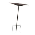 thumbnail image 4 of Comedero para pájaros con estaca de metal, comedero decorativo con soporte para pájaros, baños para pájaros para exteriores, jardín, bañera de metal, 4 of 8