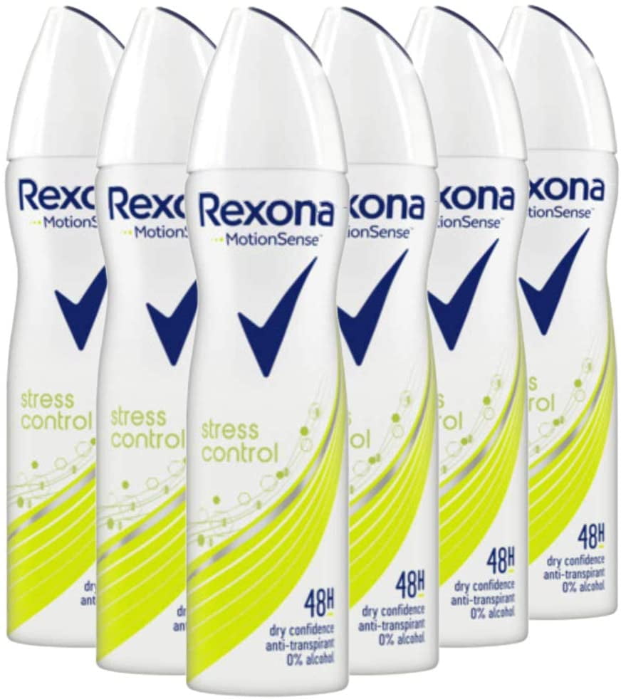 6 Pack Rexona Women Stress 48h Deodorant Spray 200ml (6x oz) - Walmart.com