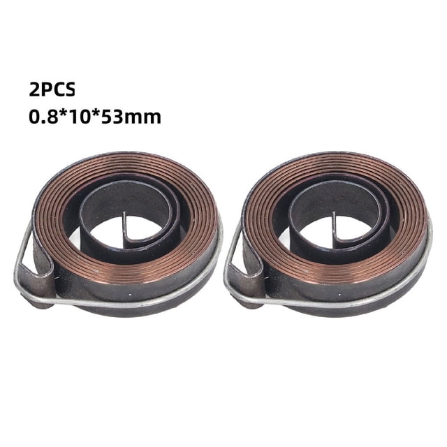 Ensemble de Ressorts d'Alimentation et de Retour à Ressort Hélicoïdal pour Perceuse, 2 Pcs, 0,8 X 10 X 53 mm