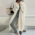 thumbnail image 3 of Fgvctg Long Oversized Cardigans for Women Long Sleeve Open Front Cable Knited Cardigans Sweater Dressy Sweaters Coat with Pockets White XL, 3 of 4