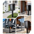 thumbnail image 6 of Esheno All in One Locking Mailbox Galvanized Steel with Combo Lock Key Weatherproof for Mail Packages Black, 6 of 7