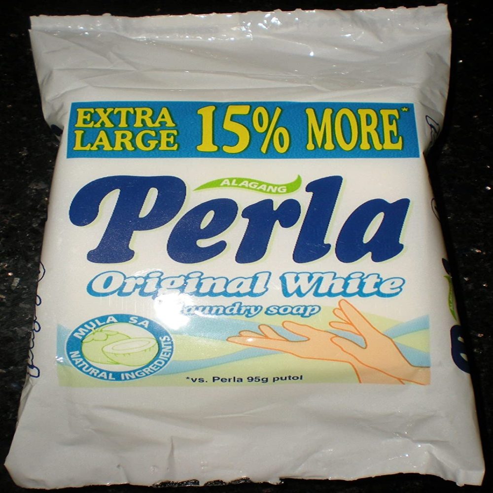 Perla Original White Laundry Soap 110g Extra Large Philippine Product
