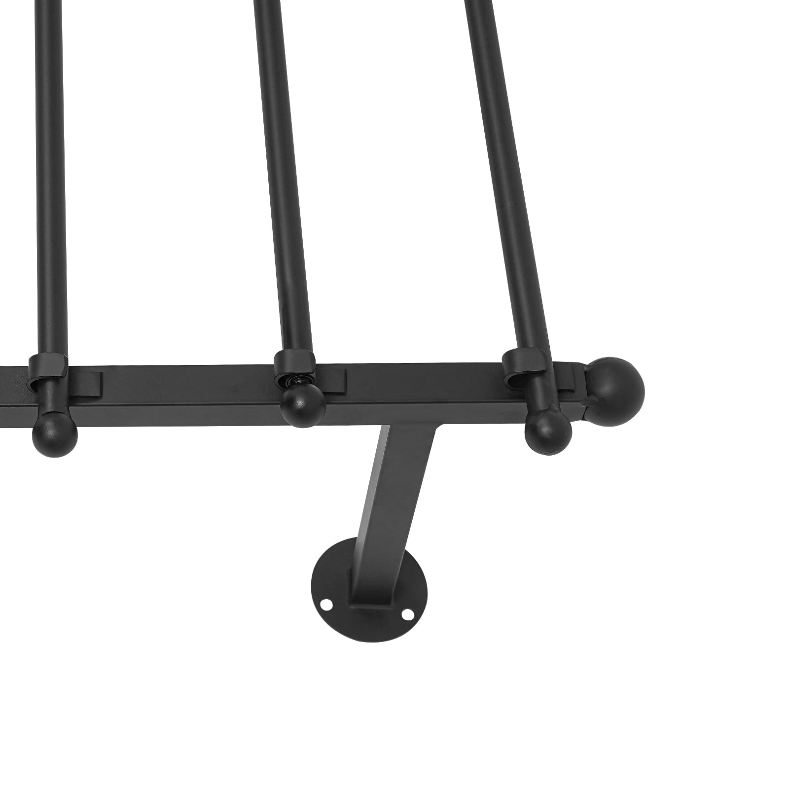 Wall-Mounted Display Rack for Flower Shop Sewing Tool Thread Scarf Tie Black, Wrapping Paper Ribbon Holder, Organizer