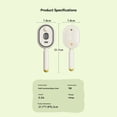 thumbnail image 3 of Electric Spray Air Cushion Comb, Steam Hair Brush, Rechargeable Steam Hair Straightener, Portable Hair Styling Brush with Bonus Wide Tooth Detangling Comb, Steam Brush for All Hair Types, 3 of 7