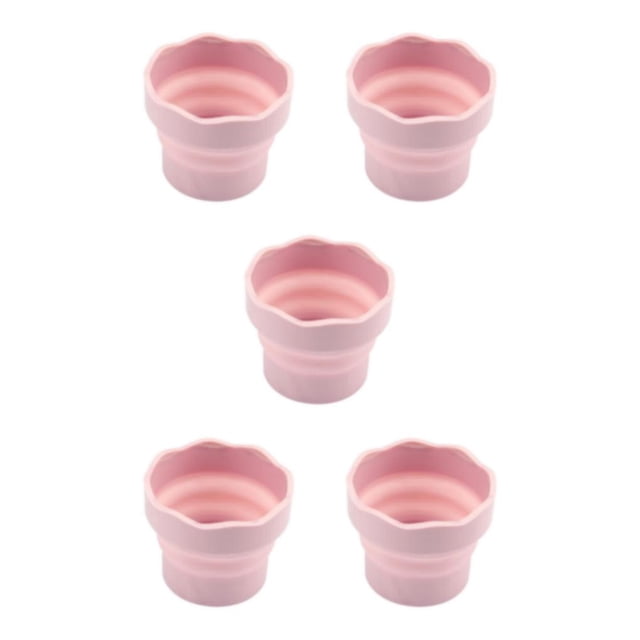 Sidaley Pink Silicone Foldable Painting Water Cup Bucket Accessories Purpose Multi Type2 NO2