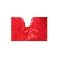 thumbnail image 3 of INSPIRE CHIC Women Full Cup Bras Breathable Comfort Floral Lace Full Coverage Non Padded Underwired Bra 46/105 Fit 44B/C Red, 3 of 6