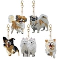 thumbnail image 1 of Llavero Con Perro Lindo Doble Cara 5 Piezas para Dijes Bolso, 1 of 9